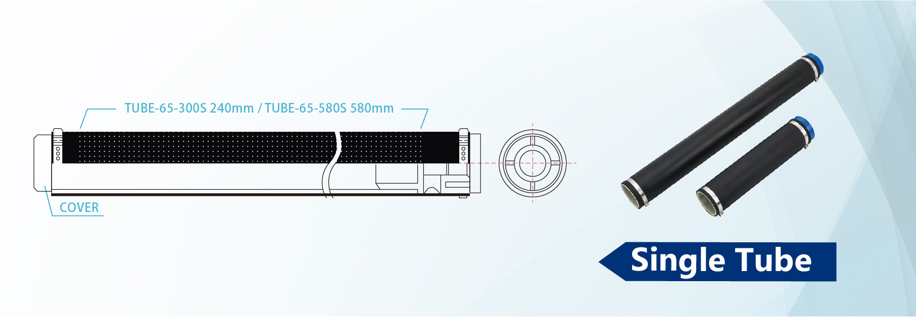 Single Tube Membrane Diffusers Sturcture